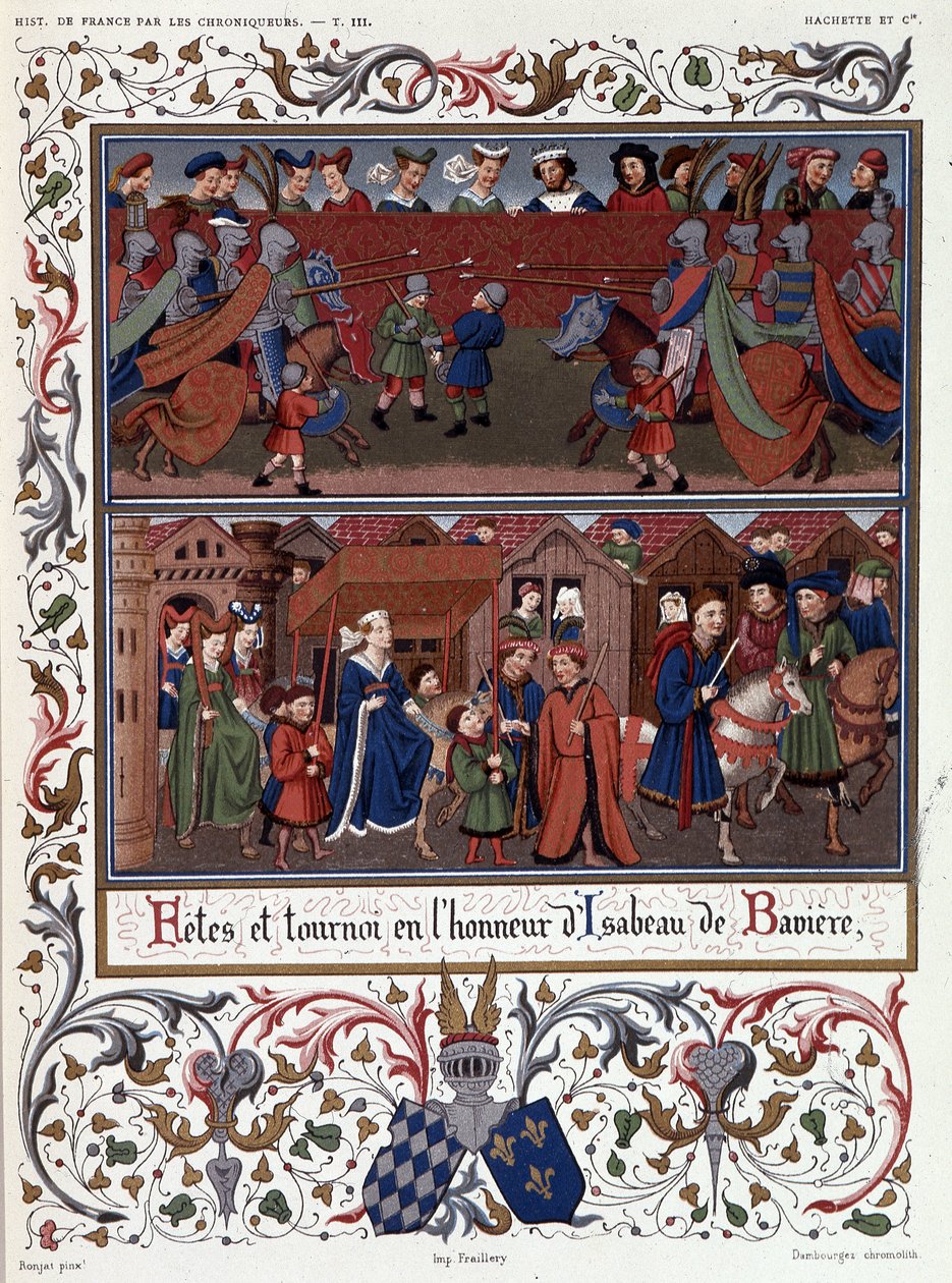 Feesten en Toernooien ter Ere van Isabeau (Isabelle, Elisabeth) van Beieren (1371-1435) door French School
