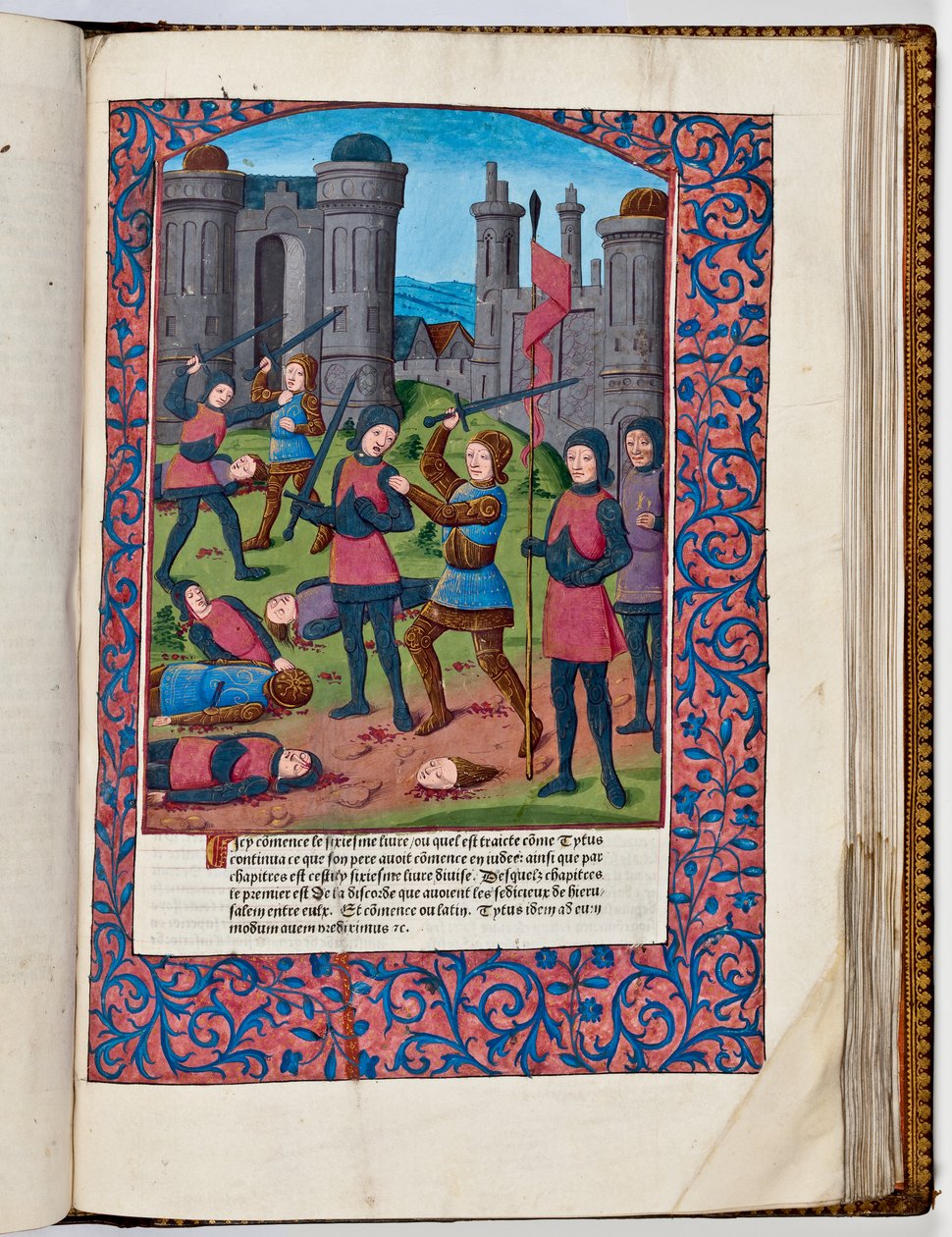Eerste Joods-Romeinse Oorlog in Jeruzalem, 70 AD door French School