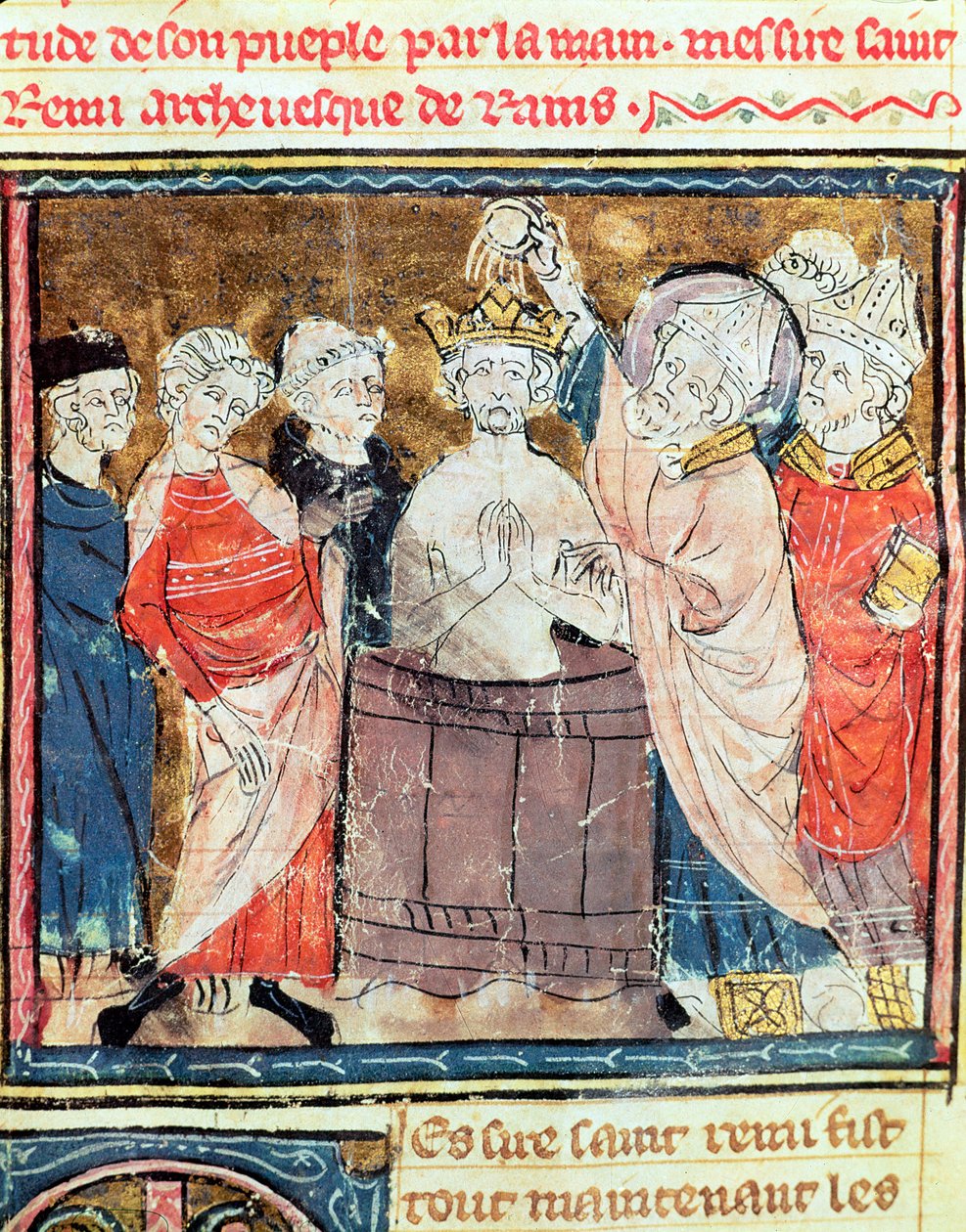 St. Remigius, Bisschop van Reims door French School