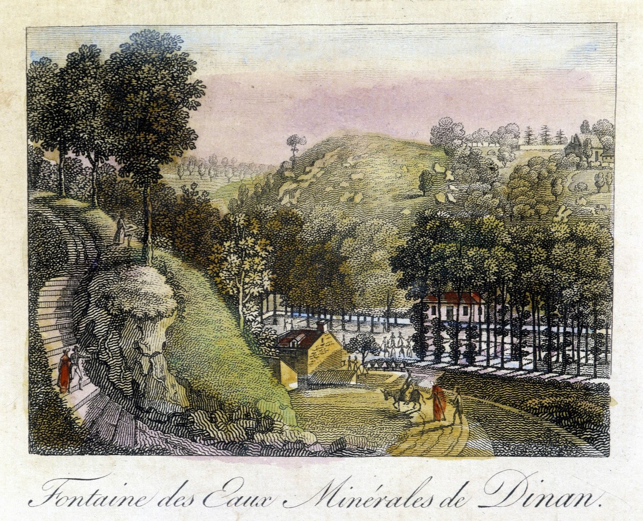 Fontein van de mineraalwateren van Dinan door French School