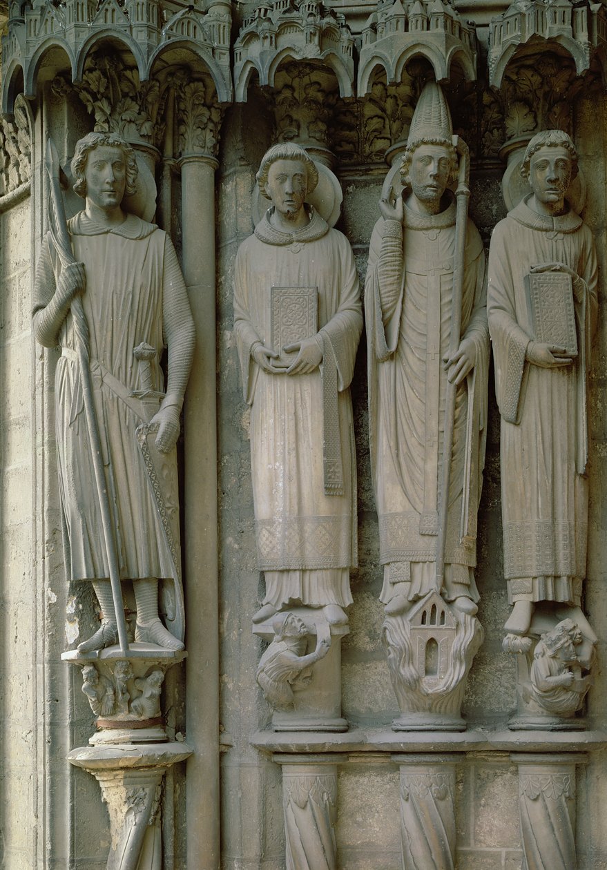 Vier Martelaarheiligen, Kathedraal van Chartres, c.12120 door French School