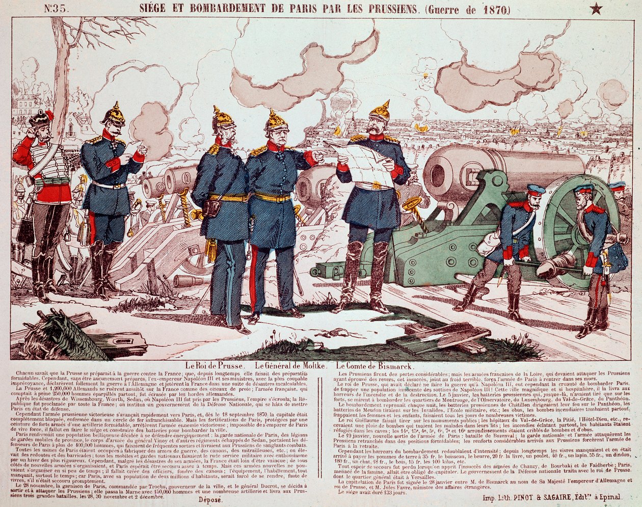 Frans-Pruisische Oorlog: Het Beleg en de Bombardement van Parijs door French School