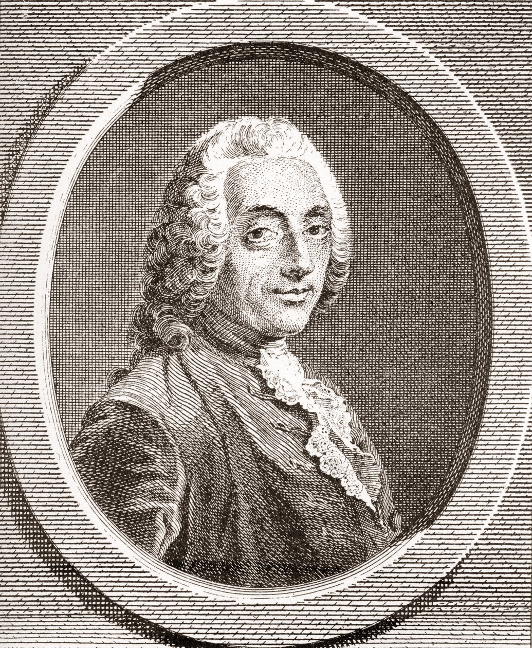 François-Augustin de Paradis de Moncrif, 1687-1770. Franse schrijver en dichter. Uit Les Heures Libres gepubliceerd 1908. door French School