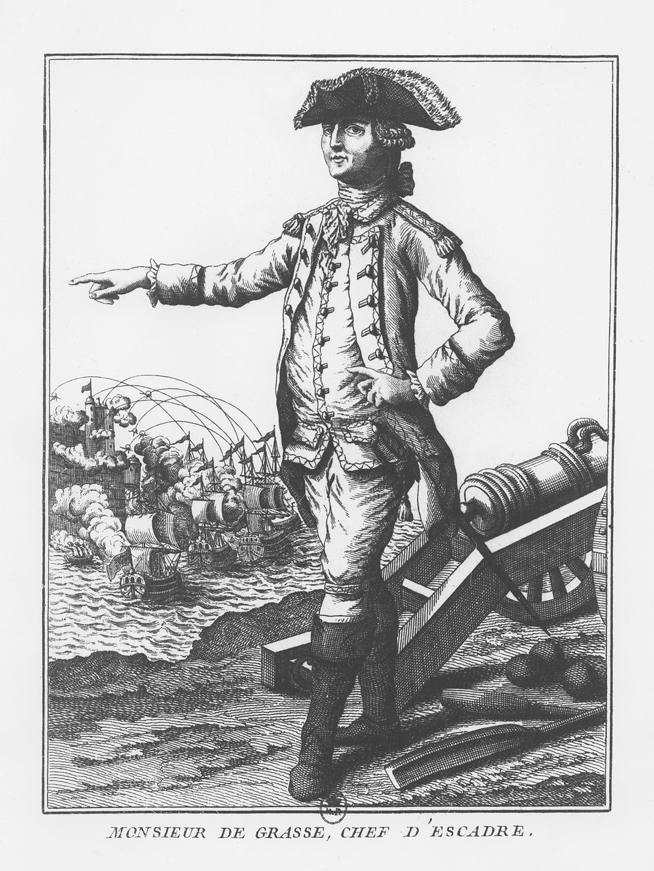 François-Joseph Paul, Graaf van Grasse (gravure) door French School