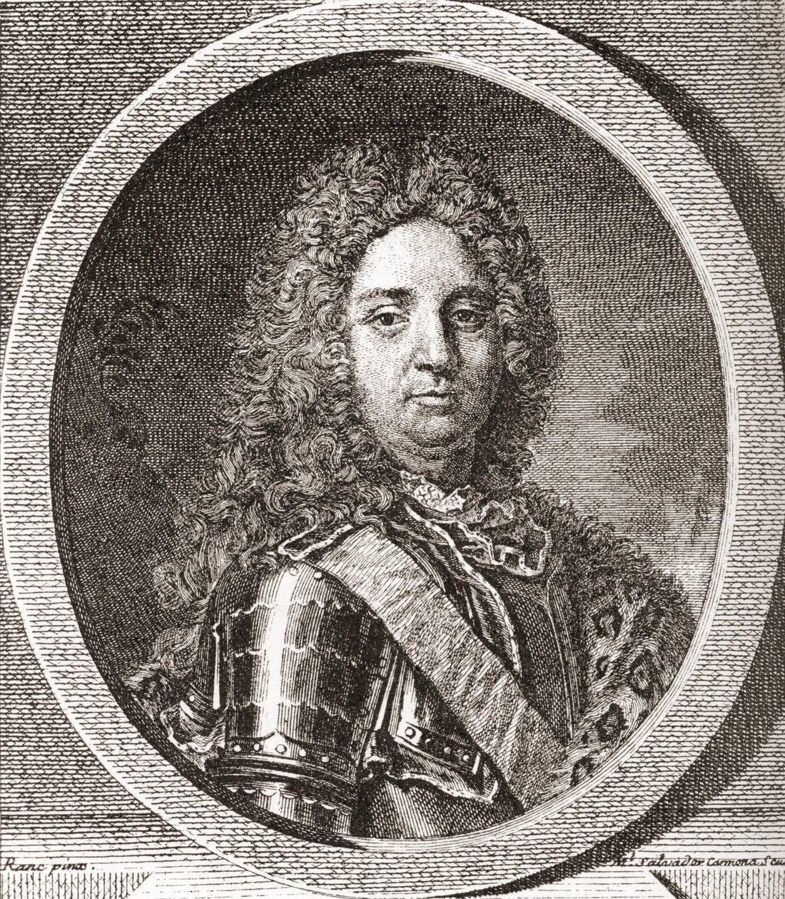 François-Marie de Broglie, 1e hertog van Broglie, 1671-1745. Franse militaire leider. Uit Les Heures Libres gepubliceerd in 1908 door French School