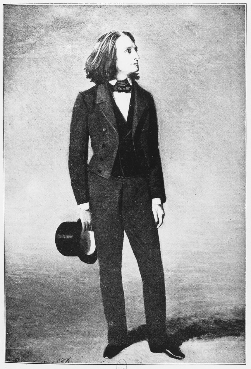 Franz Liszt (1811-86) 1856 door French School
