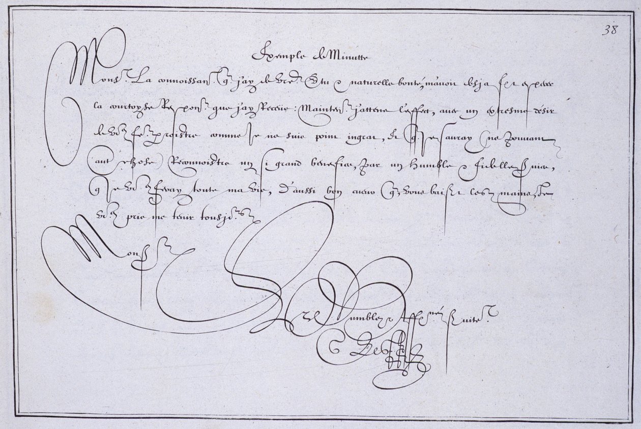 Franse kalligrafie: Technografie, 