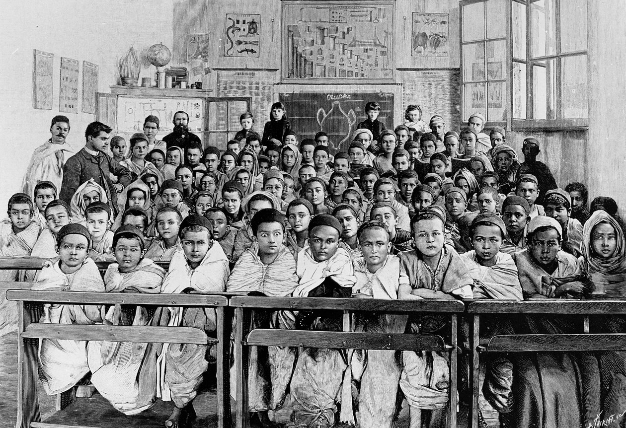 Franse school in Kabylie, 1891 door French School