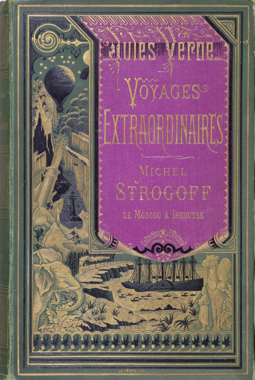Voorkant van Michel Strogoff door Jules Verne (1828-1905) 1876 door French School
