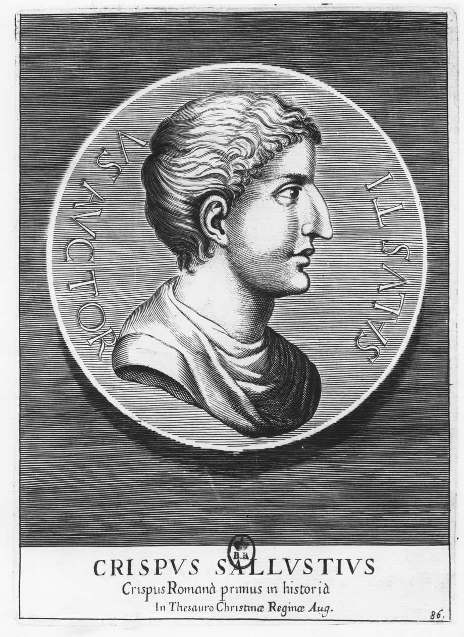 Gaius Sallustius Crispus, Sallust (gravure) door French School