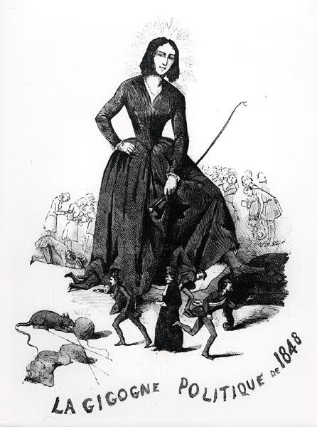 George Sand, de politieke ooievaar, uit 
