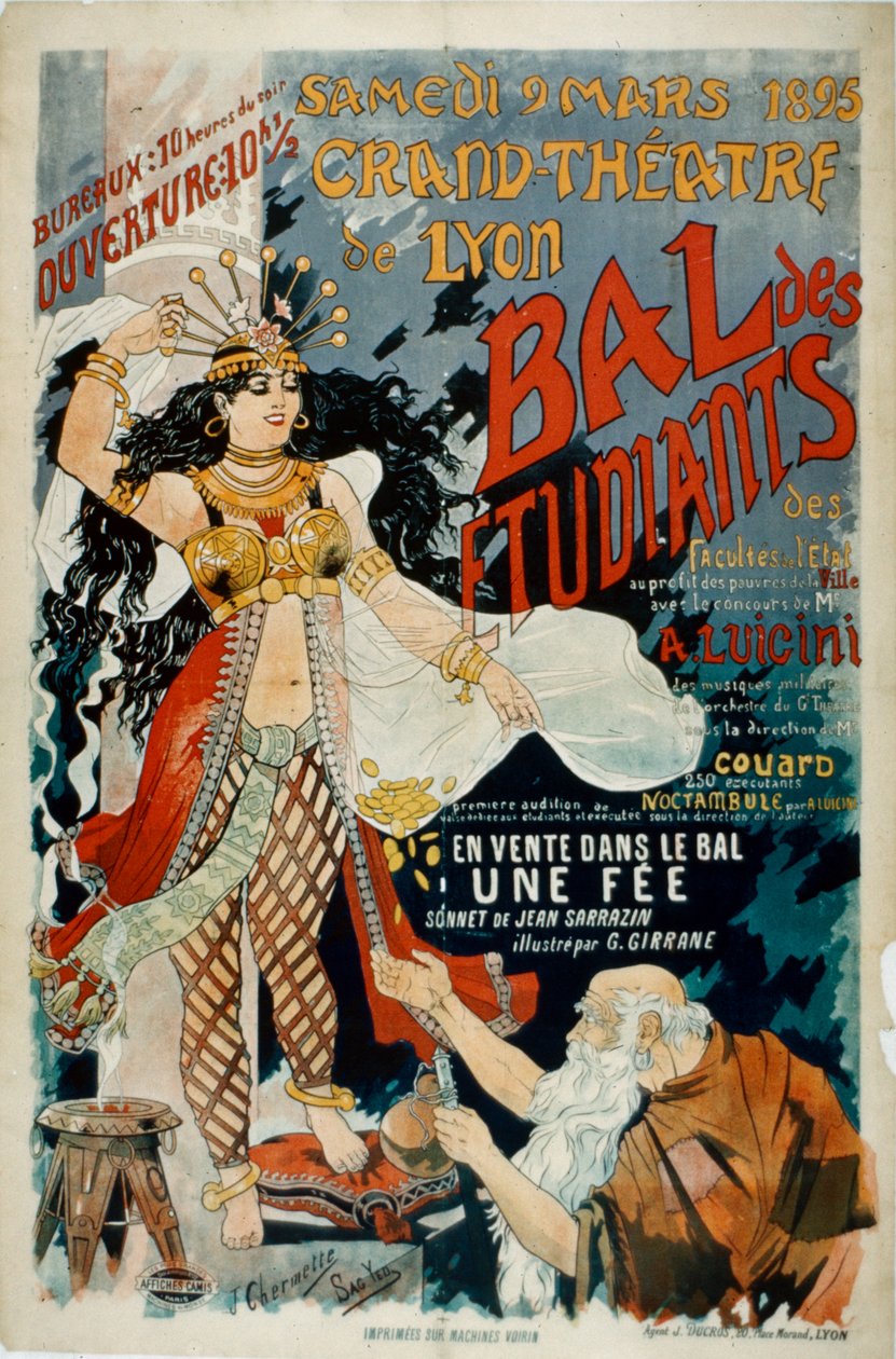 Grand Theatre de Lyon Poster door French School