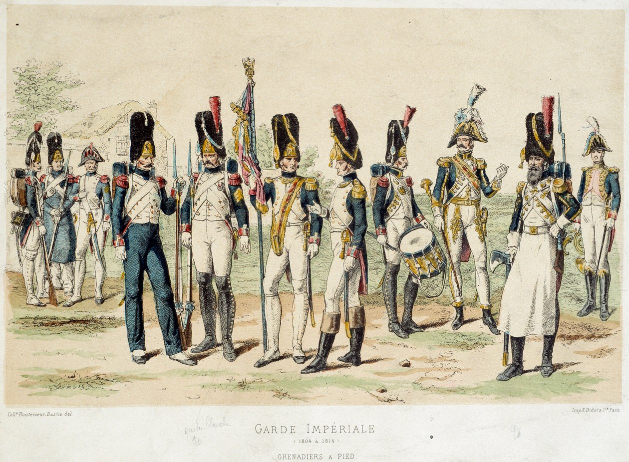 Grenadiers te voet van de Keizerlijke Garde van Napoleon I door French School
