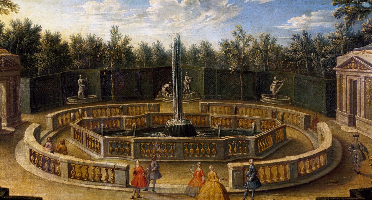 Bos van Domes in Versailles door French School