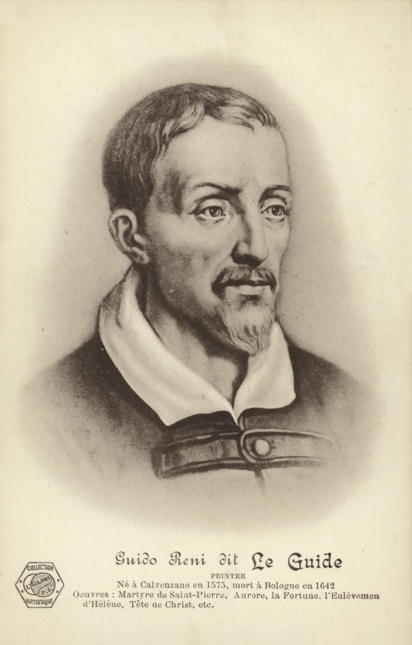 Guido Reni, Italiaanse schilder (litho) door French School