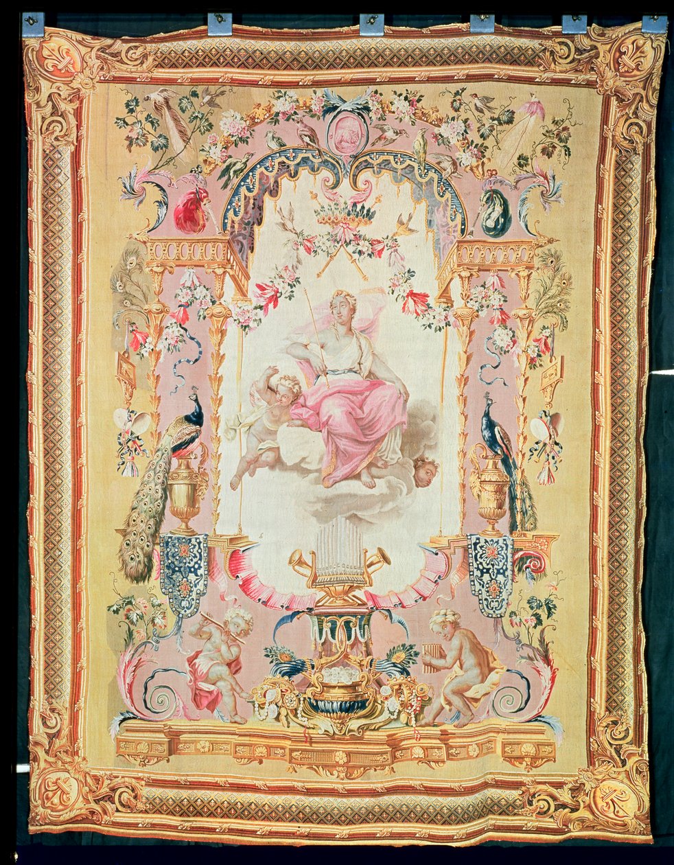 Harmonie en Juno: uit de Triomf van de Goden, Gobelins wandtapijt, 1699 door French School