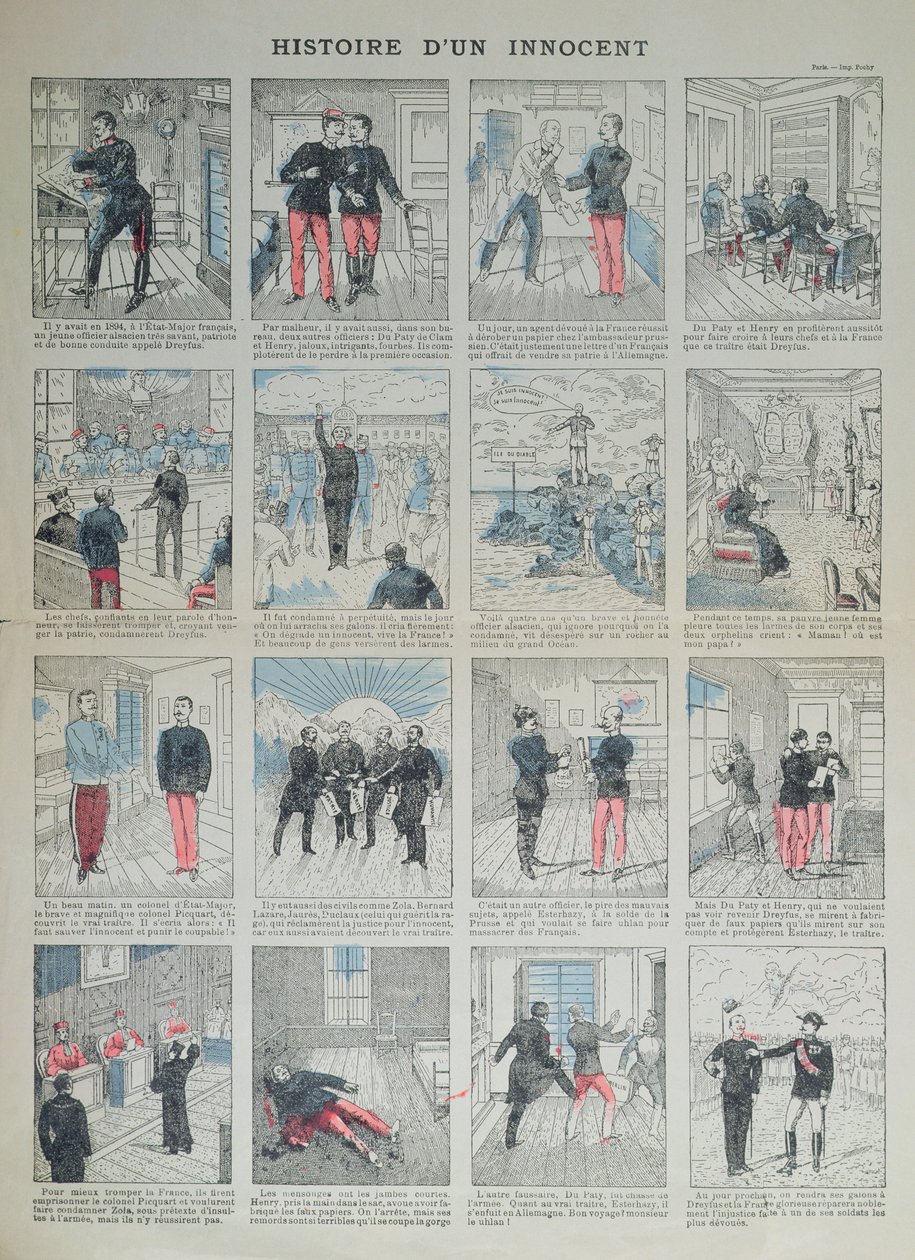 Histoire dun Innocent, geïllustreerde geschiedenis van de Dreyfus-affaire door French School