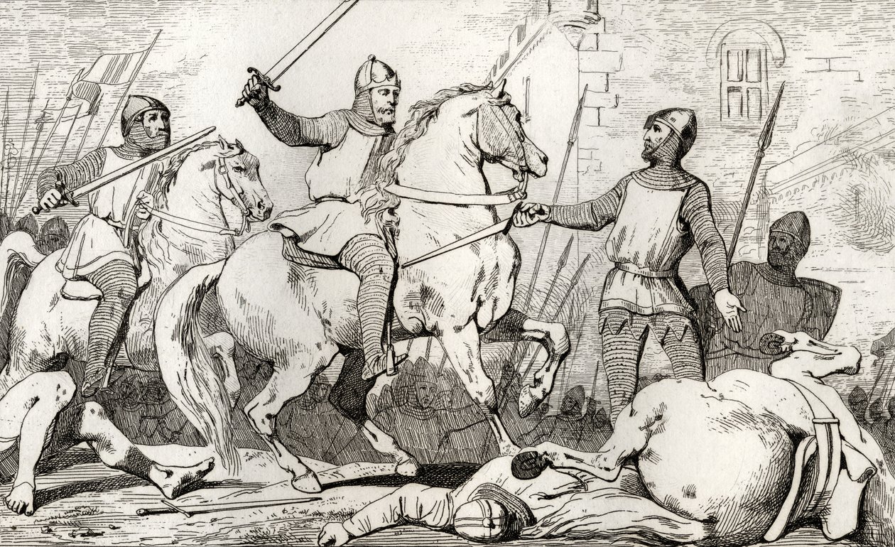 Hugh Capet (941-96) vangt Charles de Lorraine, uit 