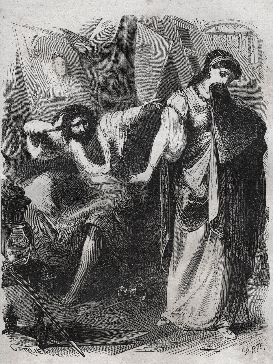 Ik smeek je, Lucrezia, verlaat me niet meteen. De schilder Andrea d