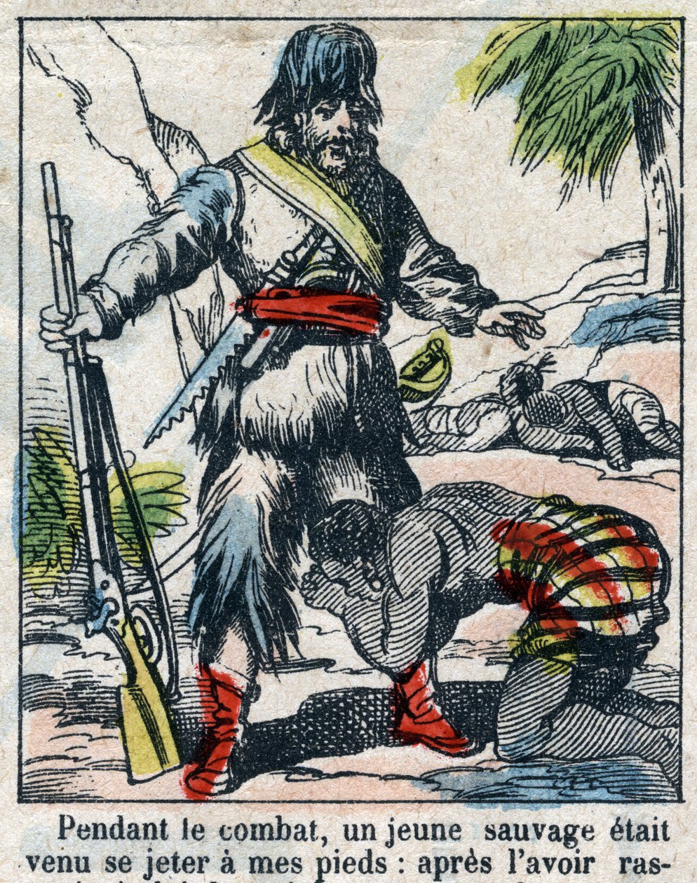 Illustratie voor het boek van Daniel Defoe 