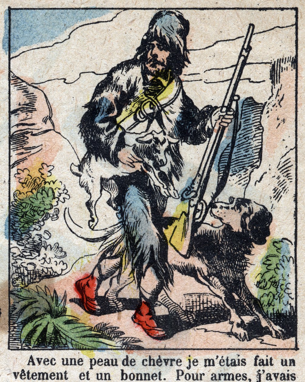Illustratie voor het boek van Daniel Defoe 