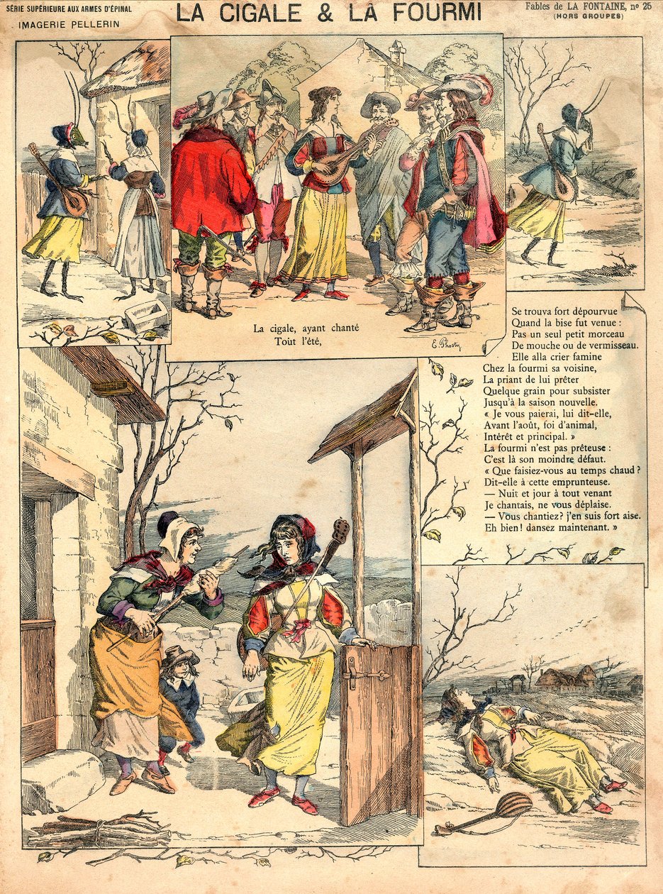 Illustratie van La Fontaine