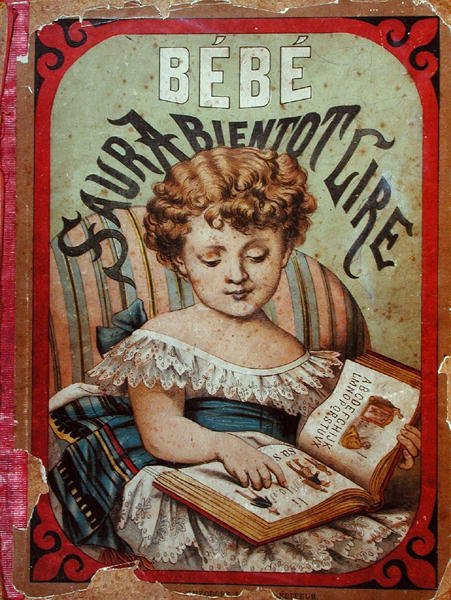 Illustratie van een kind dat leert lezen door French School
