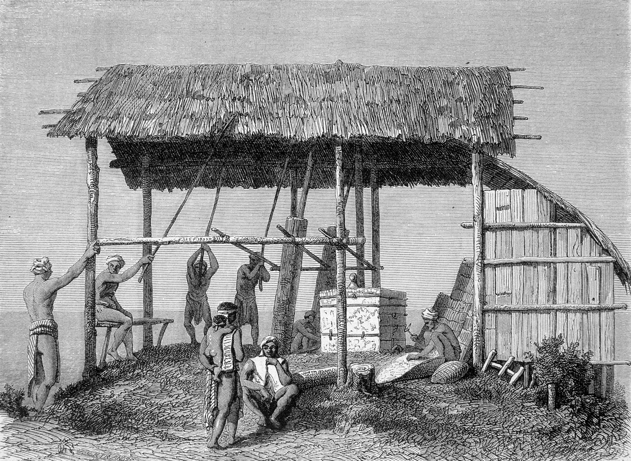 Illustratie gepubliceerd in de editie van 1862 van 