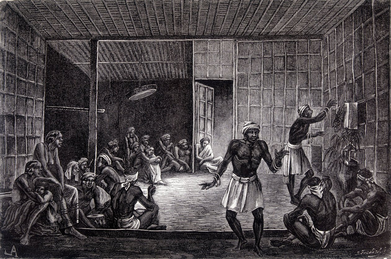 Illustratie gepubliceerd in de editie van 1862 van 