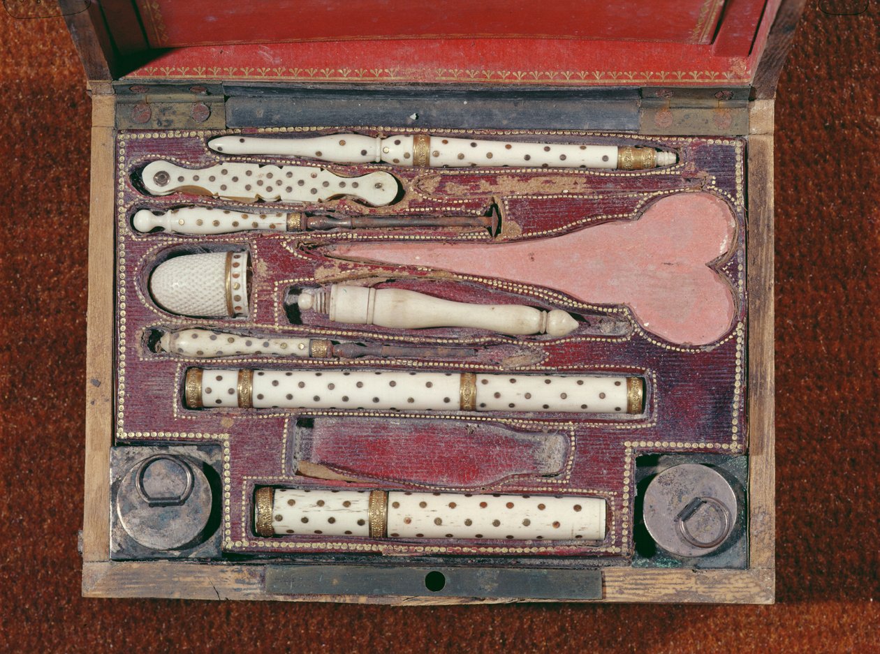 Instrumentenkoffer voor vaccinaties, ca. 1820 door French School
