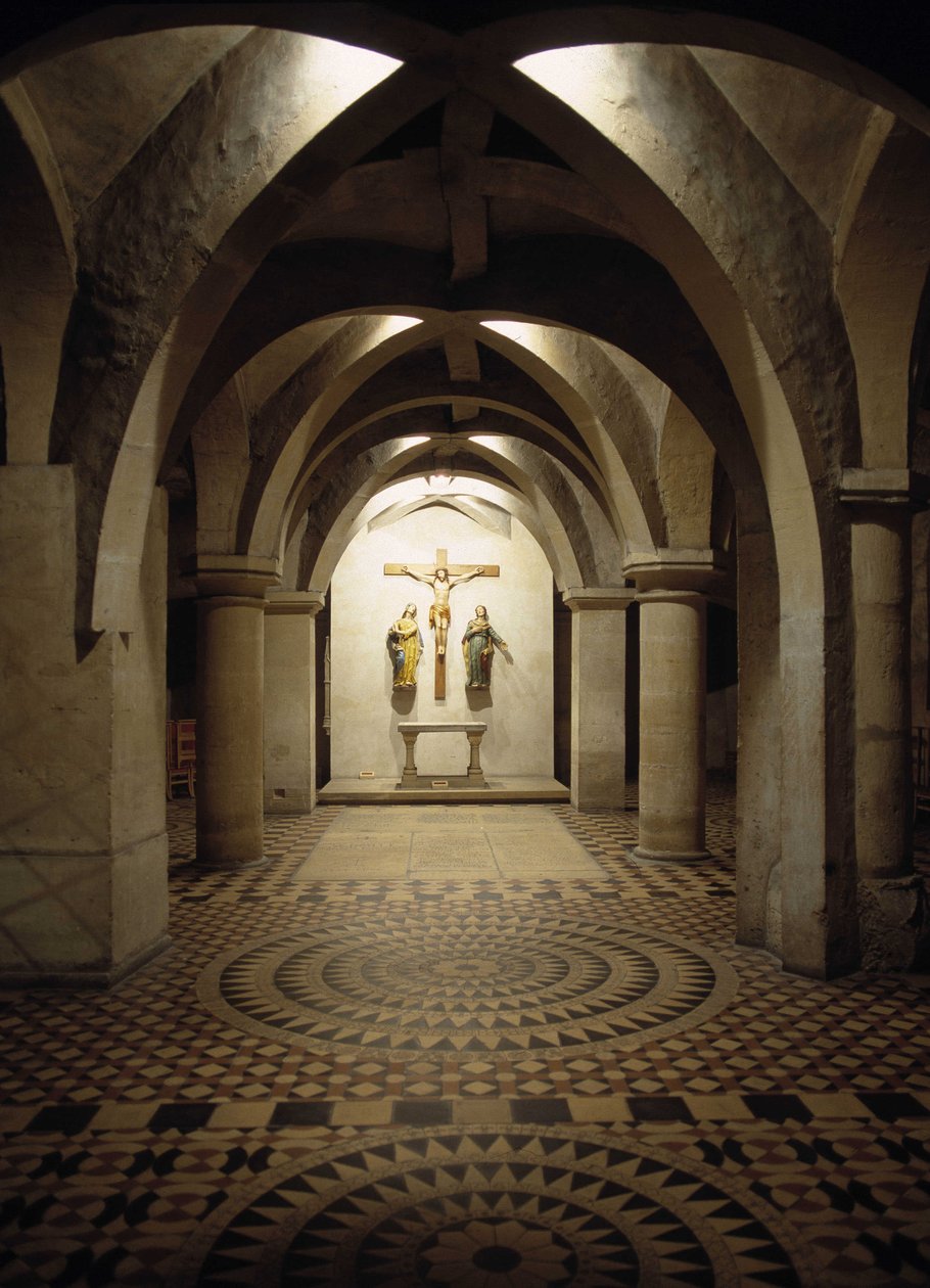 Interieur van de Kathedraal van Metz (Moselle) door French School