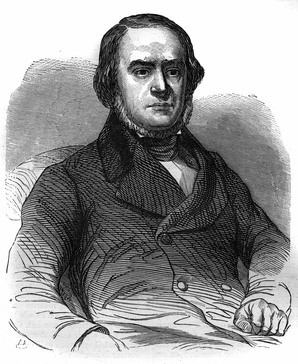 Italiaanse nationale beweging: Daniele Manin (1804-1857), roept de Republiek Venetië uit (1848). Gravure in 