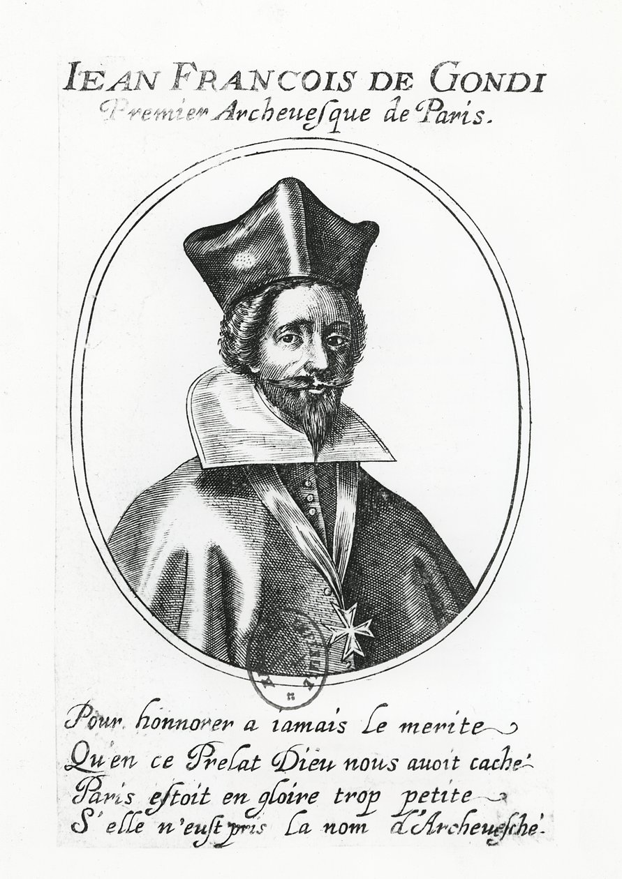Jean-François de Gondi door French School