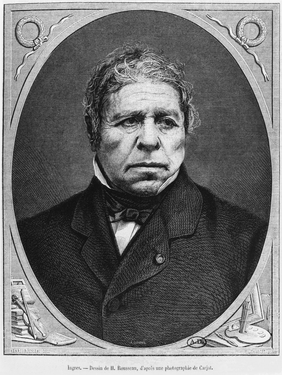 Jean Auguste Dominique Ingres (1780-1867) van een foto door Etienne Carjat (1828-1906) 1867 door French School