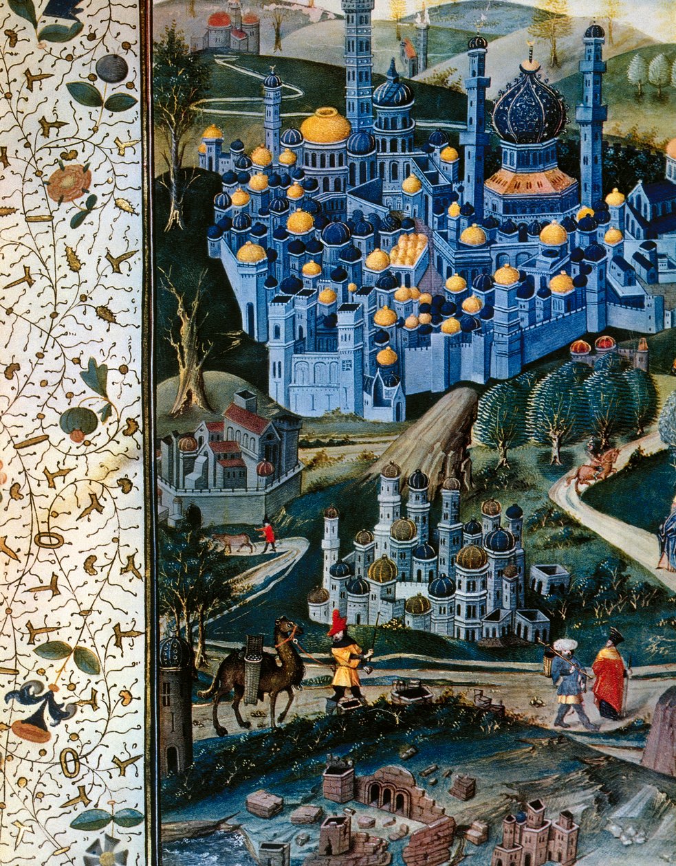 Jeruzalem in de 14e eeuw door French School