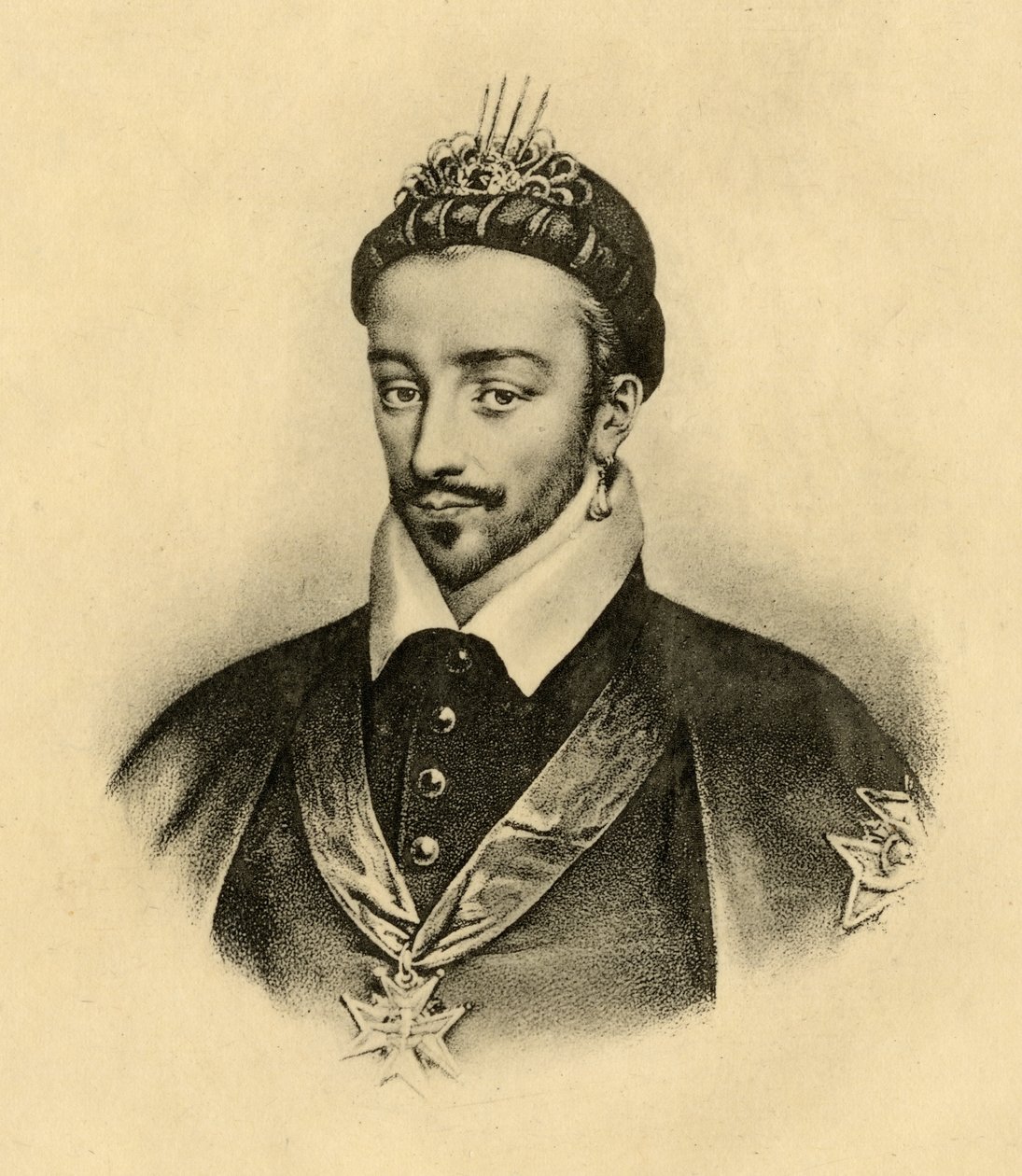 Koning Hendrik III (1551-89) van Frankrijk door French School