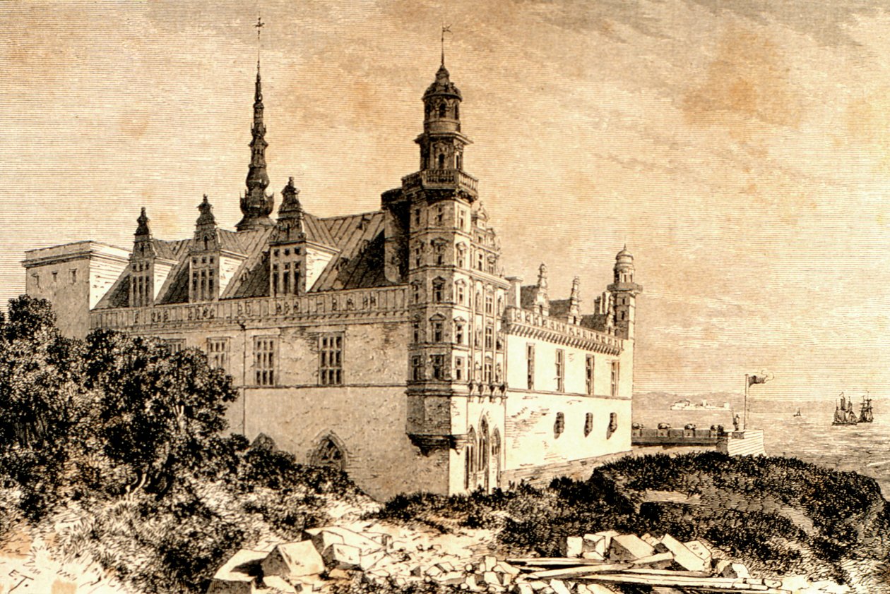 Kasteel Kronborg, Hillerod, Denemarken, 1850s, uit `La Tour du Monde, gepubliceerd Parijs, 1860s door French School