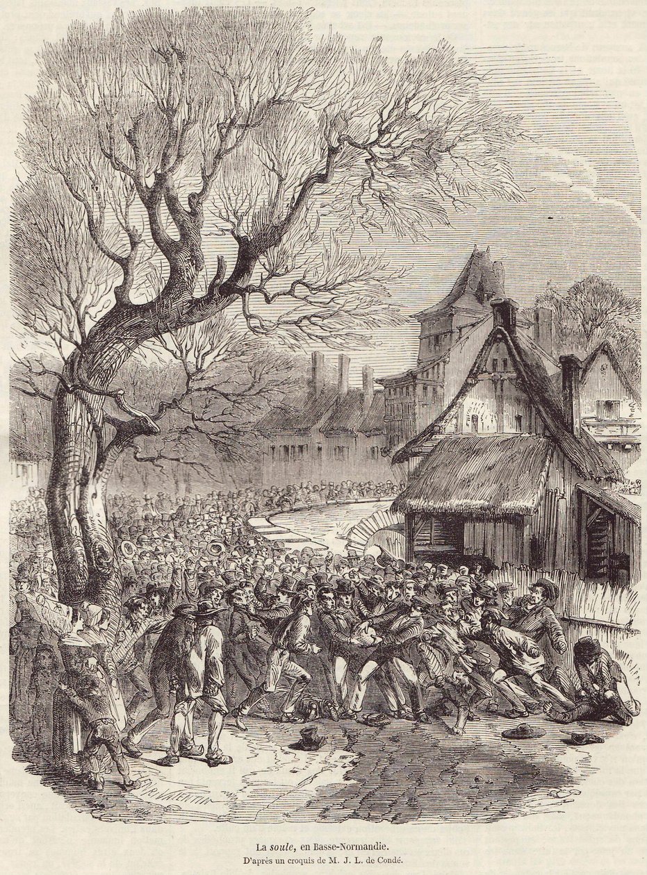 La Soule, in Basse - Normandië, pub 28 februari 1852 door French School