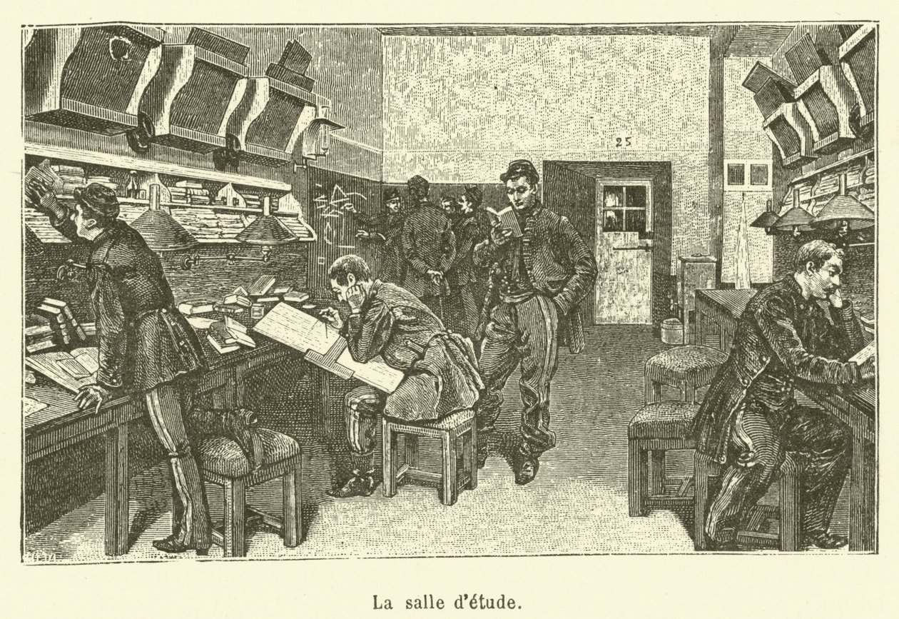 De graveerruimte door French School