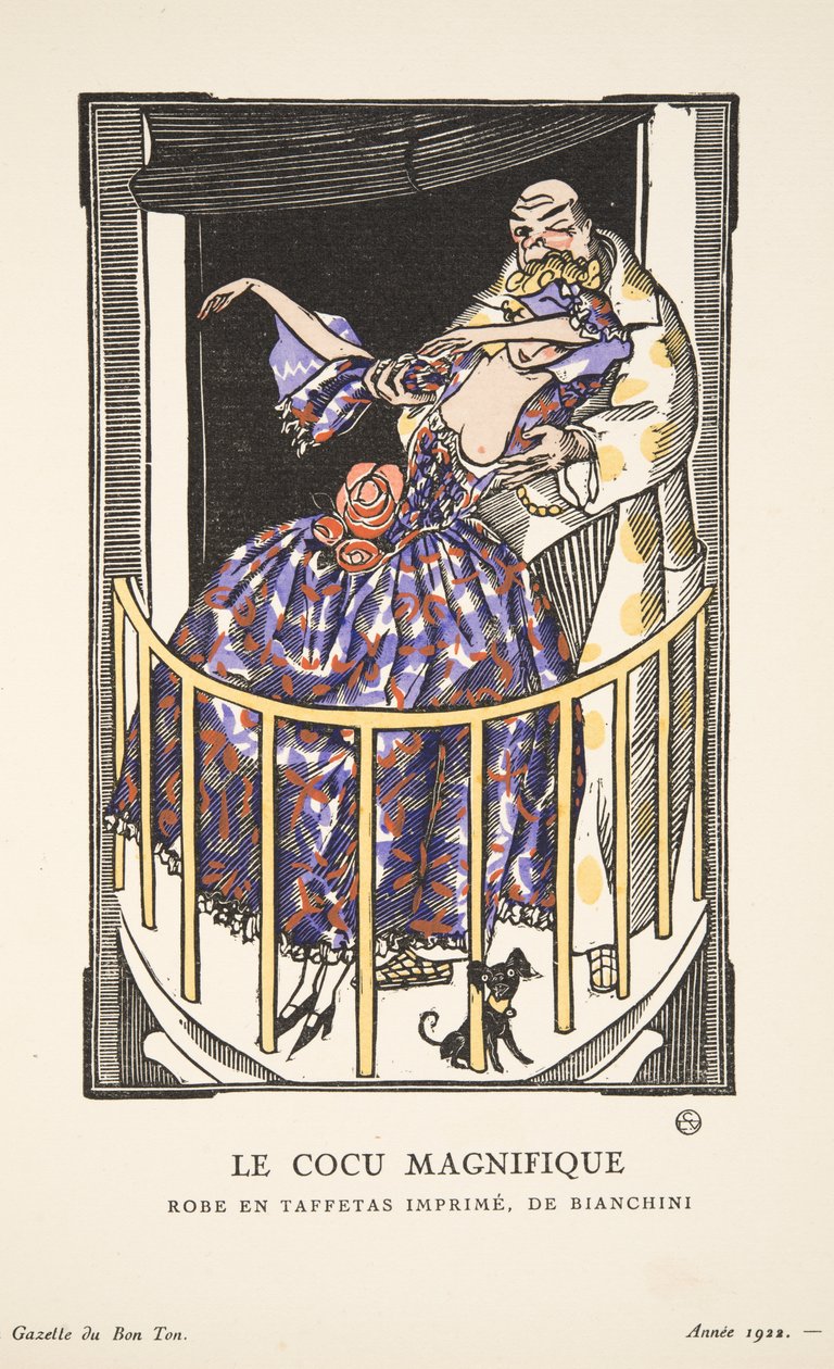 Le Cocu Magnifique, uit een collectie modeplaten door French School