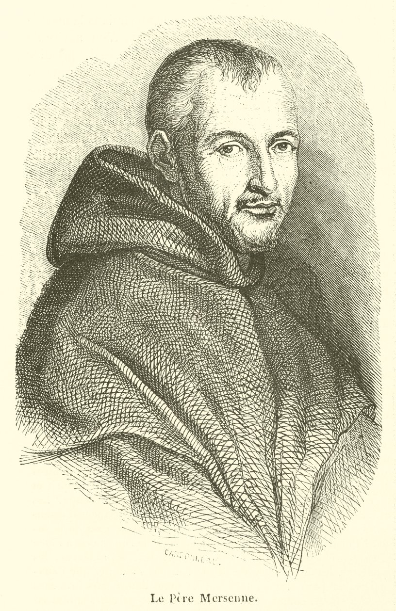 Pere Mersenne (gravure) door French School
