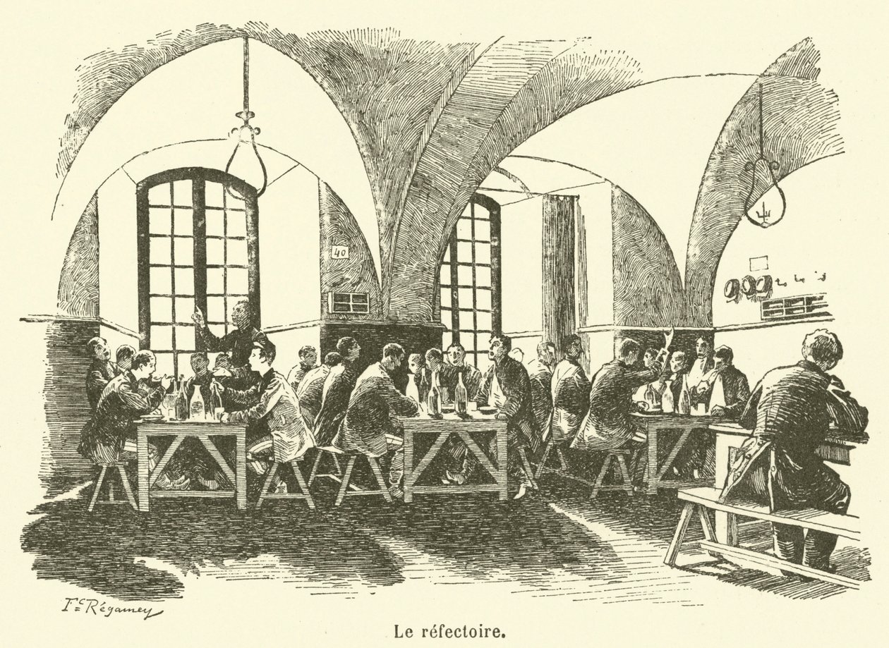 De refter (gravure) door French School