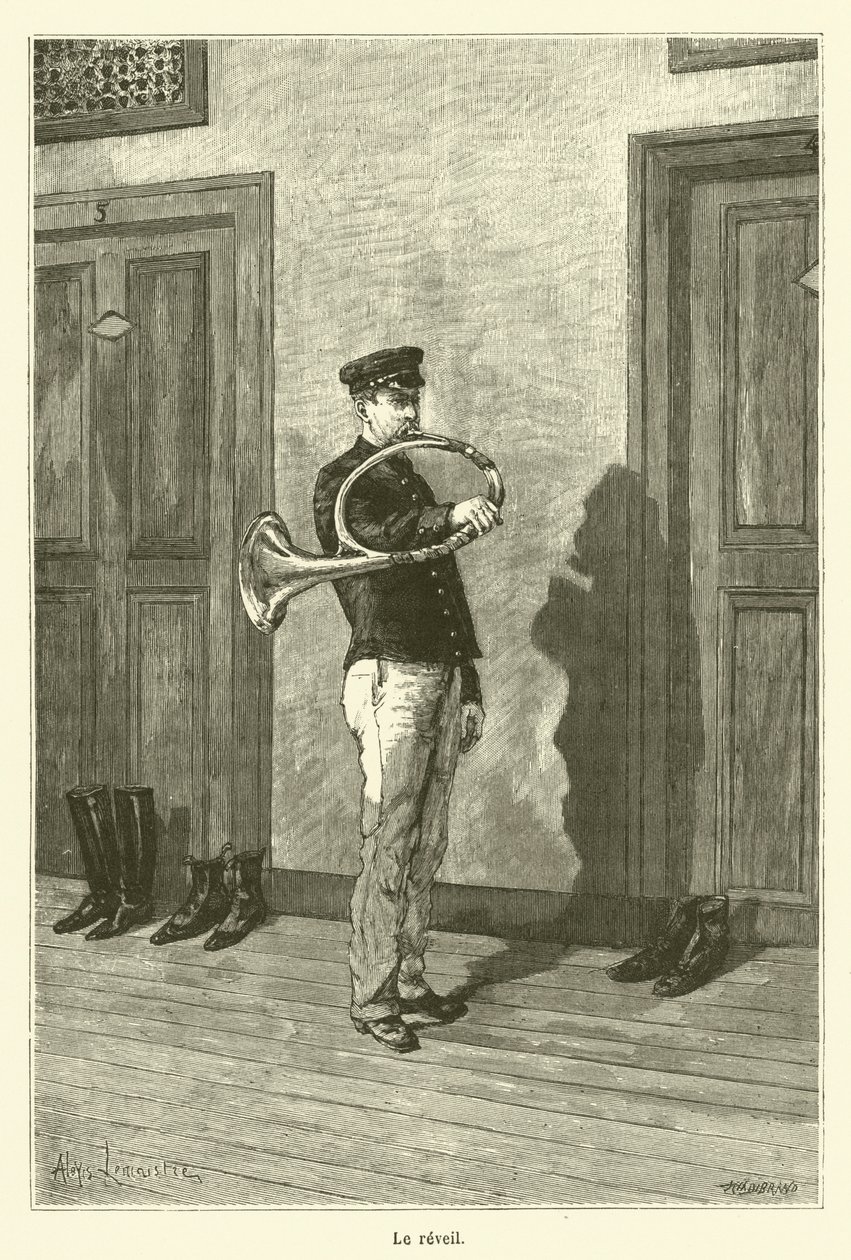 Ontwaken (gravure) door French School