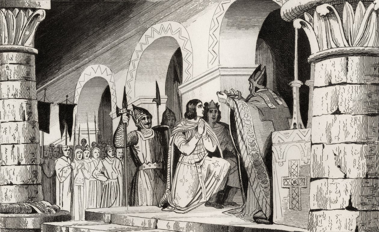 Lodewijk III (863-82) en Carloman (865-84) samen gekroond, uit 