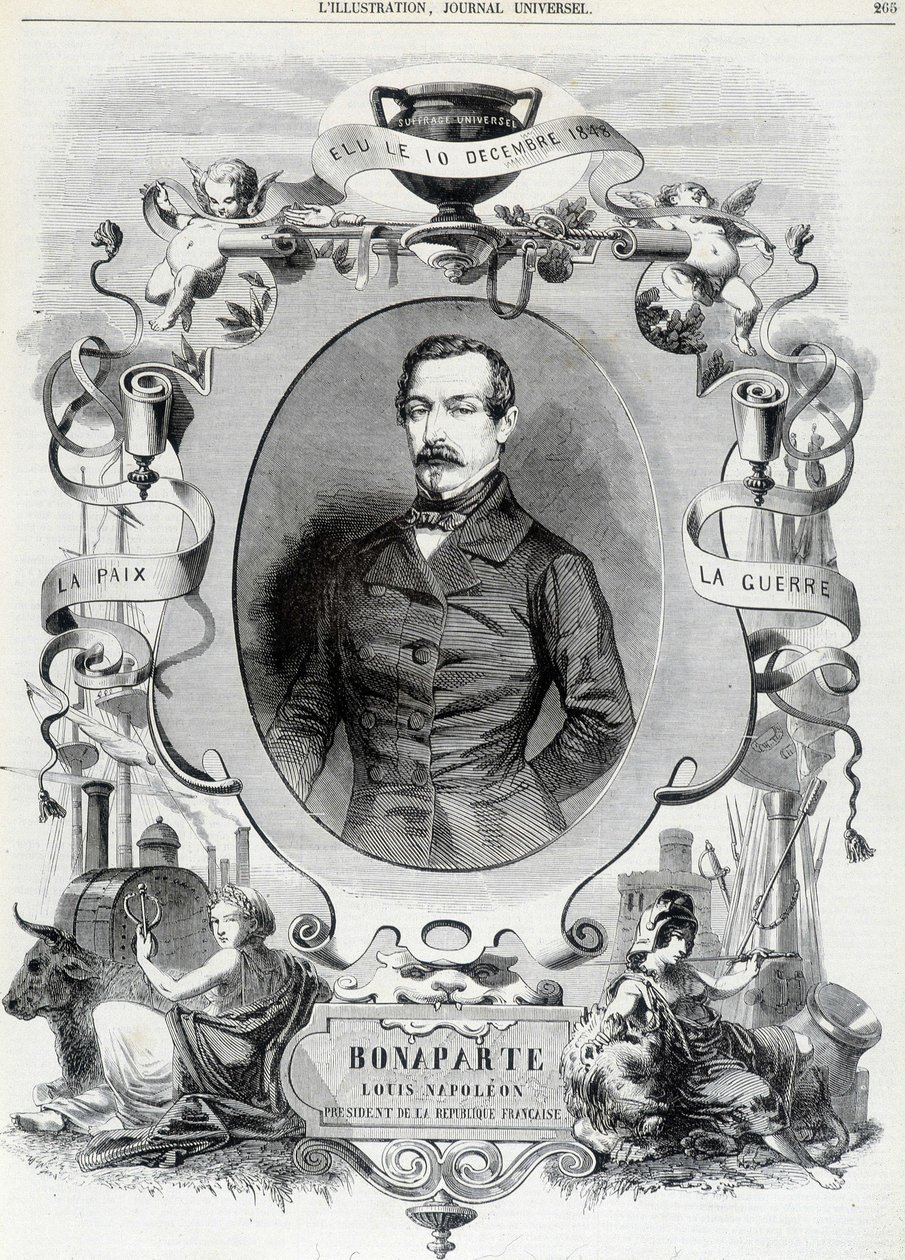 Louis Napoleon Bonaparte, President van de Franse Republiek door French School