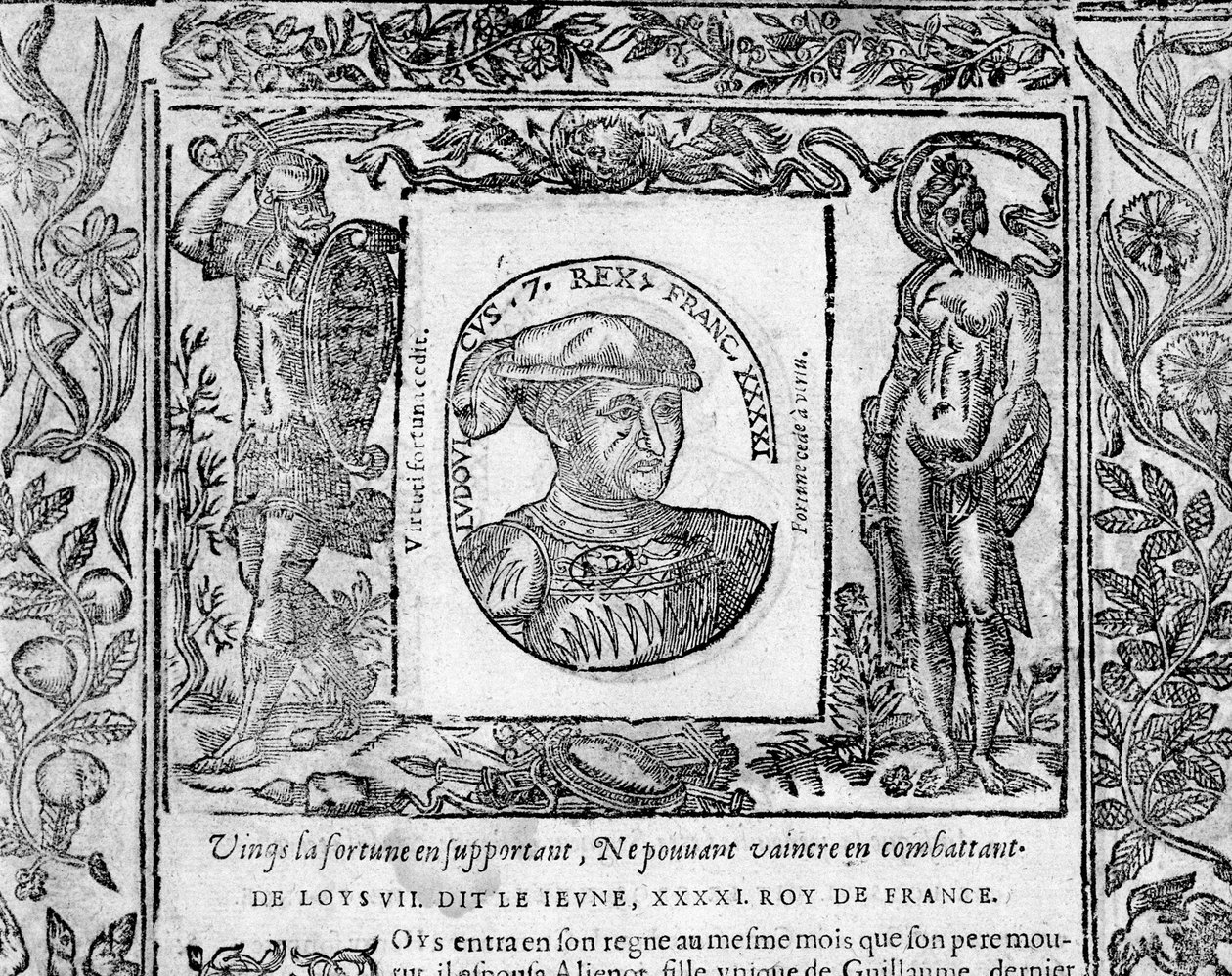 Lodewijk VII de jonge door French School