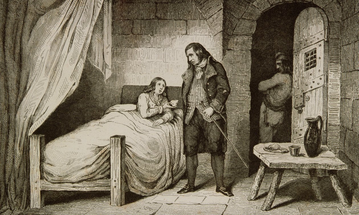 Louis XVII (1785-95) ziek en gevangen, uit 
