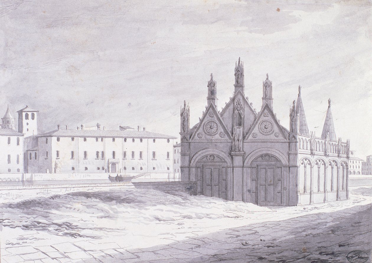 Lungarno, Santa Maria della Spina, Pisa door French School