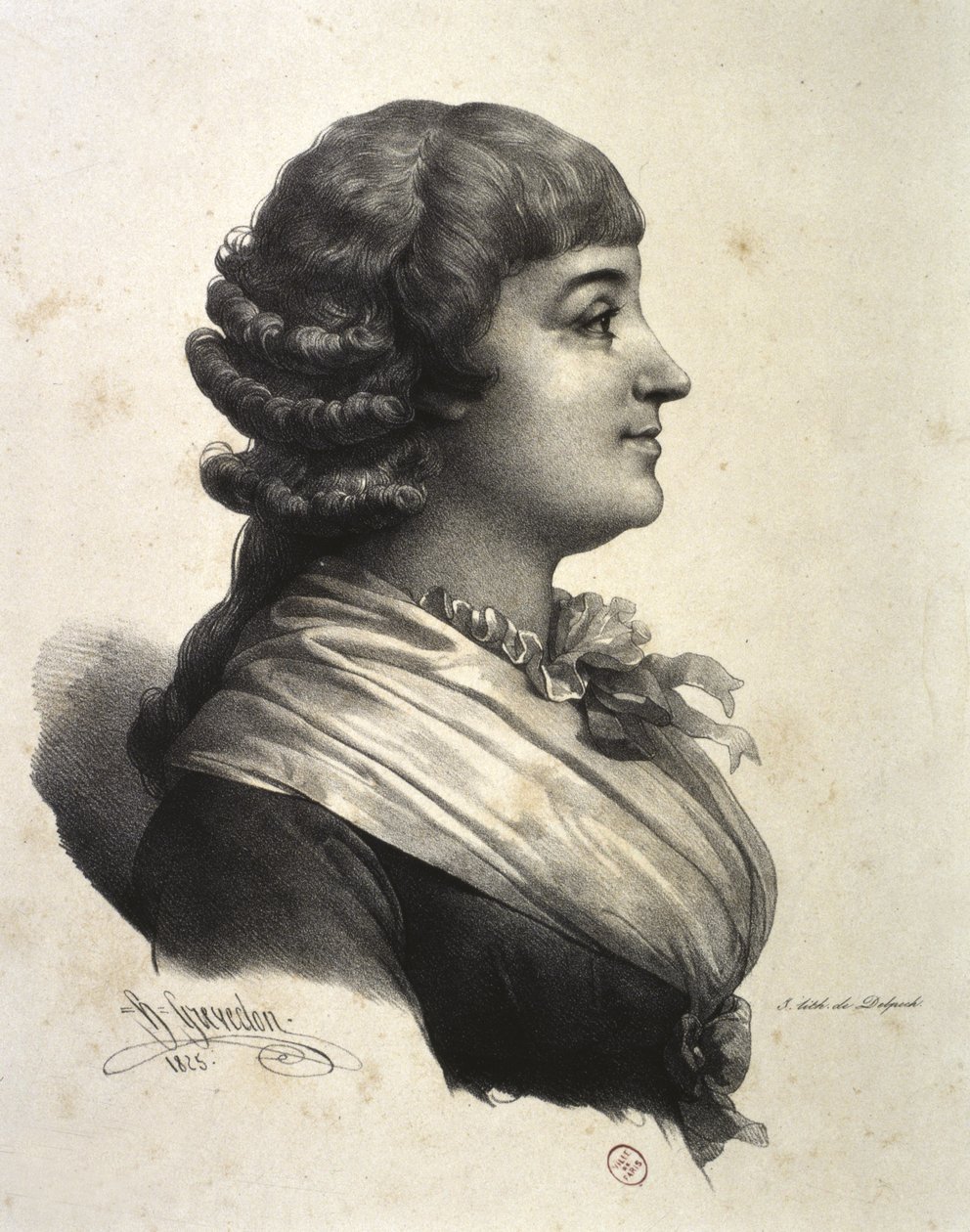 Madame Roland (Marie-Jeanne Roland de la Platière) door French School