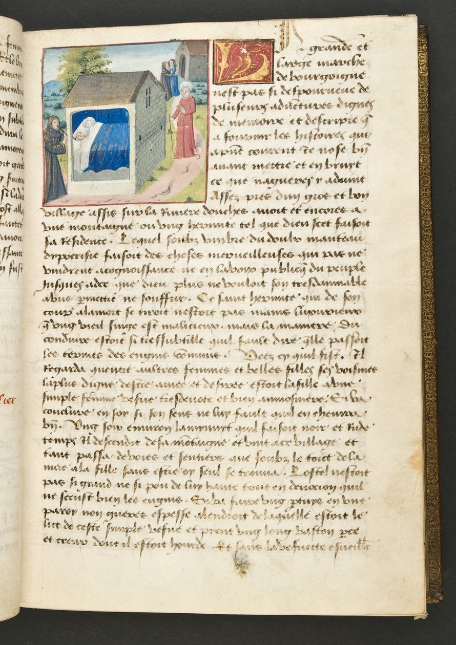 Pagina uit Cent Nouvelles Nouvelles, c.1461-62 door French School